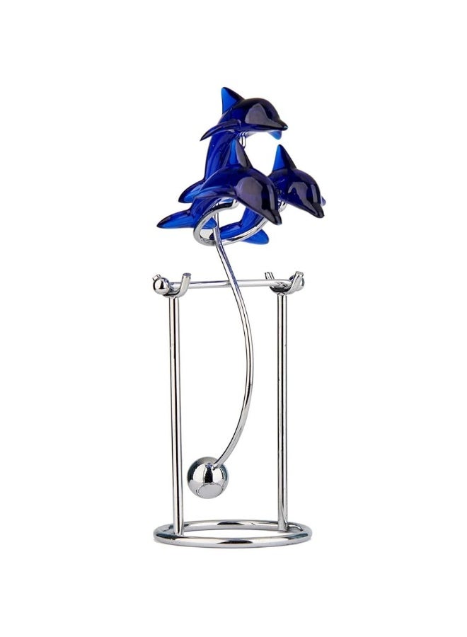 Sunnytech Dolphins Kinetic Art Balancing Decompression Toy Decompressive Science Psychology Home Office Decor Desk Decor Toy WJ124 HL05 Dolphins Toy - Image 3