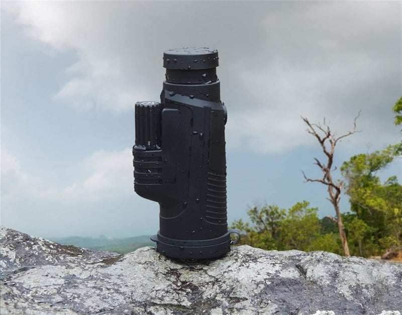تلسكوب أحادي العين المحمول 10x42 عالي الدقة والتكبير للبالغين، مع طلاء أخضر عريض النطاق، تلسكوب صغير مناسب لمشاهدة السفر والمشي لمسافات طويلة لمراقبة الطيور للبالغين - Image 2
