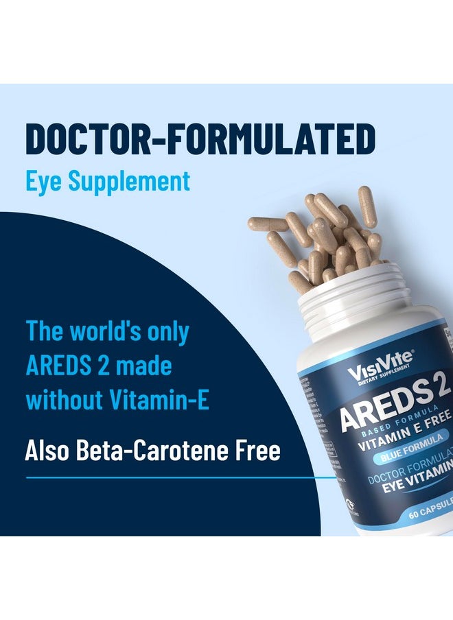 VisiVite AREDS 2 Eye Vitamins - VisiVite Vitamins for Eye Health Without Vitamin E - Eye Vitamins for Seniors - Lutein and Zeaxanthin Supplements - 60 Capsules  - Image 3
