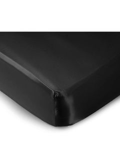 Pro Goleem Pro Goleem Satin Soft Crib Sheet Great for Baby with Sensitive Hair Silky Baby Mattress Sheet Black 52’’x28’’x8’’ Unisex Fitted Sheet Gift for Boys and Girls  - Image 1