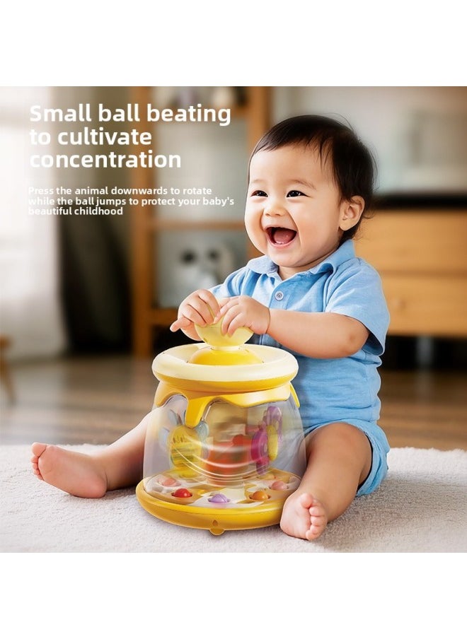 Export Of Baby Toys 0-1 Years Old Early Education Puzzle Baby Press Spin Jump Ball Spin Music-Color:Green English Color Box  - Image 4