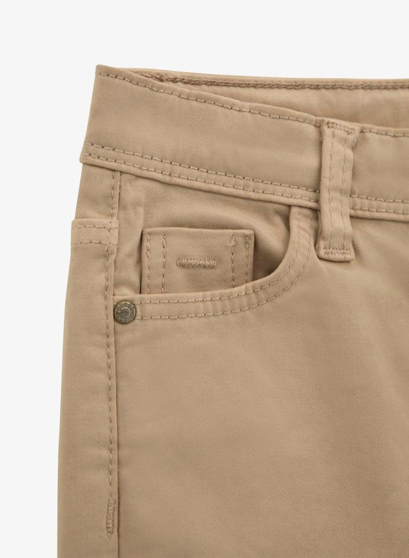 GUESS Kids Sateen Straight Fit Pants - Image 5