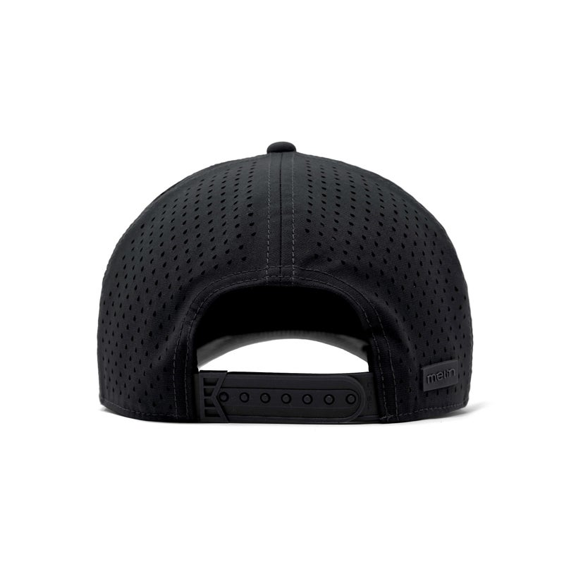 melin Odyssey Brick Hydro, Black Camo Midnight, Men's Performance Snapback Hats, Water-Resistant Fitted Baseball Cap for Men & Women, Golf, Running, or Workout Hat, Medium-Large - Image 3