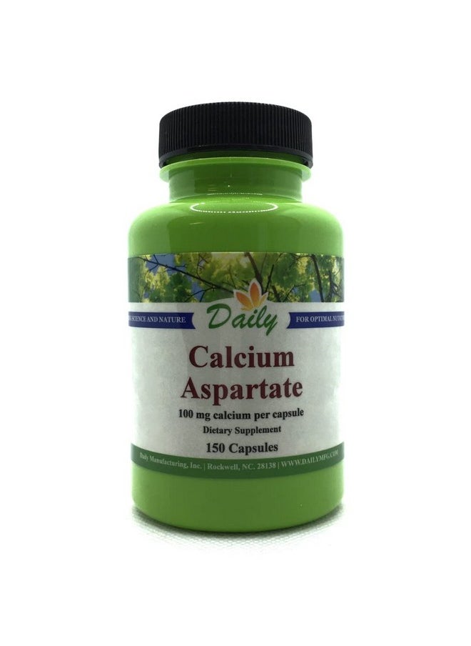 Daily Manufacturing Daily Calcium Aspartate (150 Vegetarian Capsules)  - Image 1