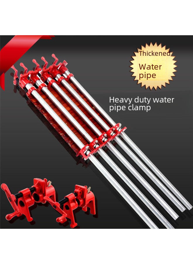 Tongchen Rocker Type Water Pipe Clamp Woodworking Clamp Quick Fixing Clamp Plate Clamp 4 Points 6 Points Woodworking Clamp-Specifications And Models:Steel * 6 Orange Simple Leg  - Image 3