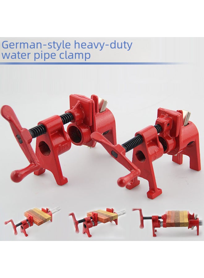 Tongchen Rocker Type Water Pipe Clamp Woodworking Clamp Quick Fixing Clamp Plate Clamp 4 Points 6 Points Woodworking Clamp-Specifications And Models:Steel * 6 Orange Simple Leg  - Image 4