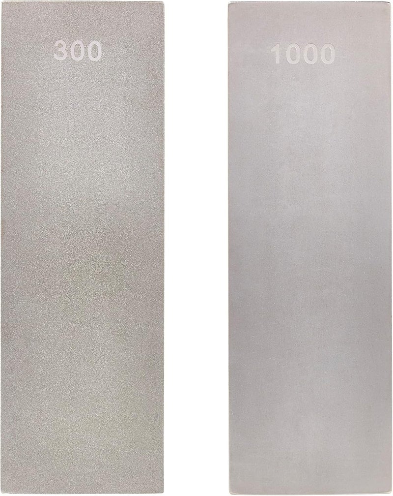 Trend Diamond Sharpening Bench Stone, 6 x 2 Inch, Double Sided (300/1000 Grit) Bench Stone with Cleaning Block & Non-Slip Mat, DWS/W6/FC - Image 1