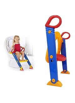 BLOOMING TIME Baby Ladder Toilet Ladder Chair Toilet Trainer Potty Toilet Seat Step up toddler Toilet Training Step Stool for Girls and Boys  - Image 2