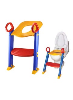 BLOOMING TIME Baby Ladder Toilet Ladder Chair Toilet Trainer Potty Toilet Seat Step up toddler Toilet Training Step Stool for Girls and Boys  - Image 1