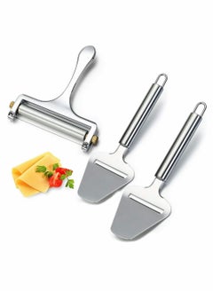 Excefore Cheese Knive Set, Cheese Cutter Stainless Steel Cheese Slicer Cheese Plane Tool, Cheese Charcuterie Board Accessories Kit for Soft, Semi-Hard, Hard Cheeses Kitchen Cooking Tool  - Image 1