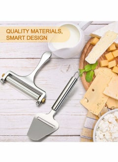 Excefore Cheese Knive Set, Cheese Cutter Stainless Steel Cheese Slicer Cheese Plane Tool, Cheese Charcuterie Board Accessories Kit for Soft, Semi-Hard, Hard Cheeses Kitchen Cooking Tool  - Image 4
