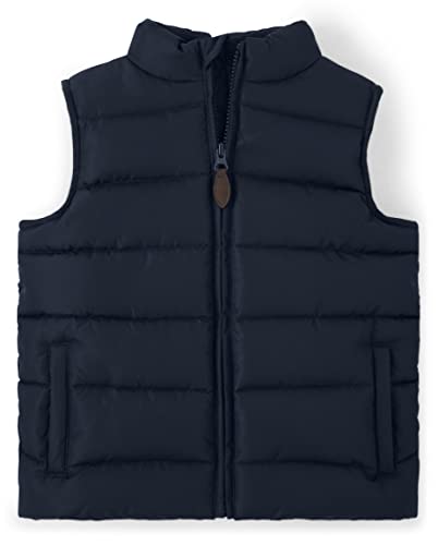 Gymboree Boys and Toddler Zip Up Puffer Vest, Navy Slate, 2T - Image 5