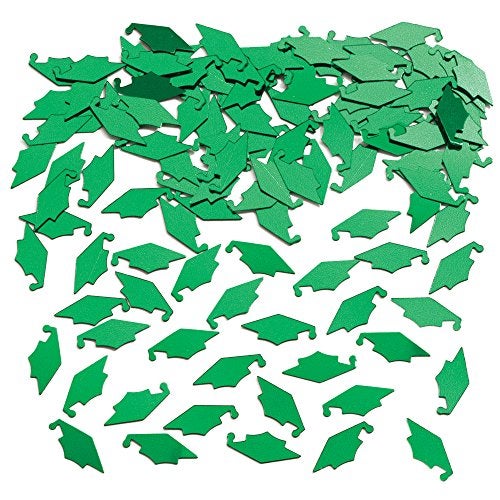 Creative Converting 24021 Green Mortarboard Graduation Conffetti, 1 pack - Image 5