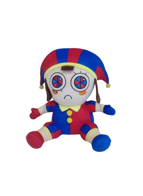 Arrival Amazing Digital Circus Plush Toy Clown Figure Super Soft Material Customizable Design PP Cotton Filled Ideal For All Ages-Specifications:25cm Sitting Clown 190g-Color:Pu Bao