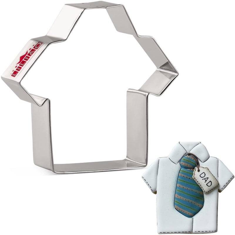 LILIAO LILIAO Dad's Shirt/Sports Jersey Cookie Cutters  3.7""  Stainless Steel  - Image 1