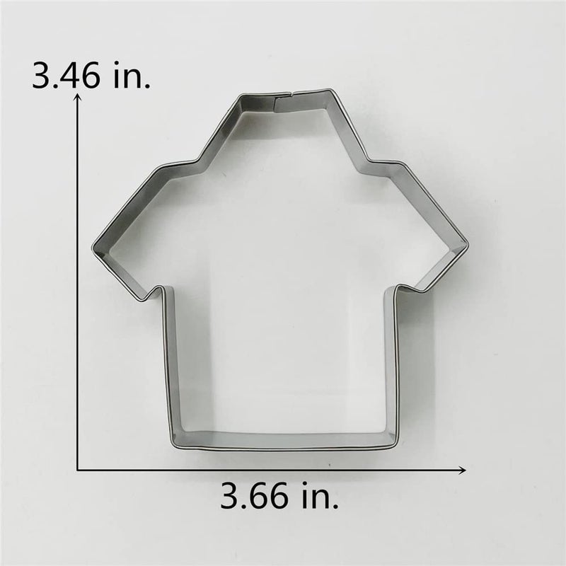 LILIAO LILIAO Dad's Shirt/Sports Jersey Cookie Cutters  3.7""  Stainless Steel  - Image 4