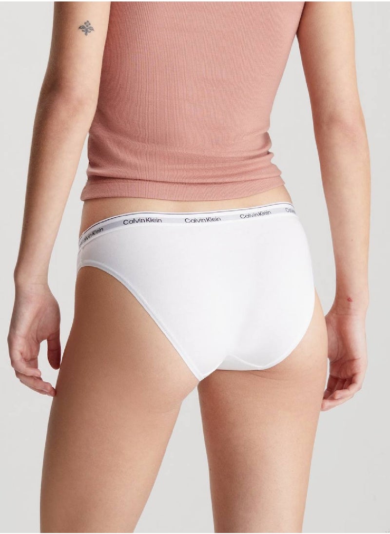 CALVIN KLEIN - Women's 3 Pack Bikini Brief - Cotton, White - Image 1