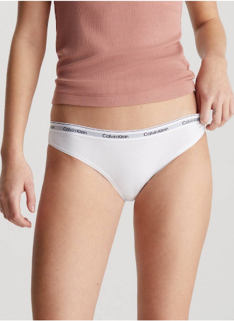 CALVIN KLEIN - Women's 3 Pack Bikini Brief - Cotton, White - Image 1
