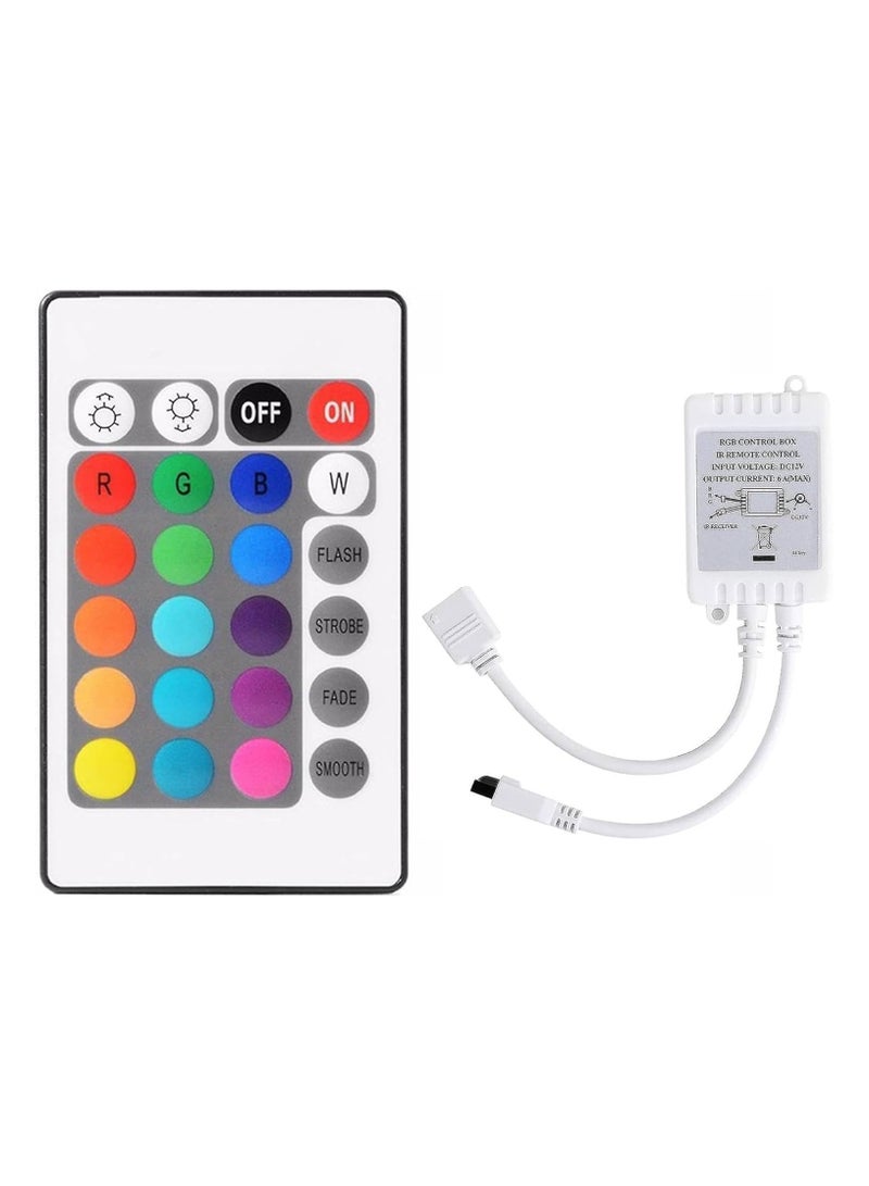 SOLDOUT Remote Controlled Infrared IR Sensor Strip Light Accessory Plastic IR Remote Control for RGB LED Strip Light - Image 1