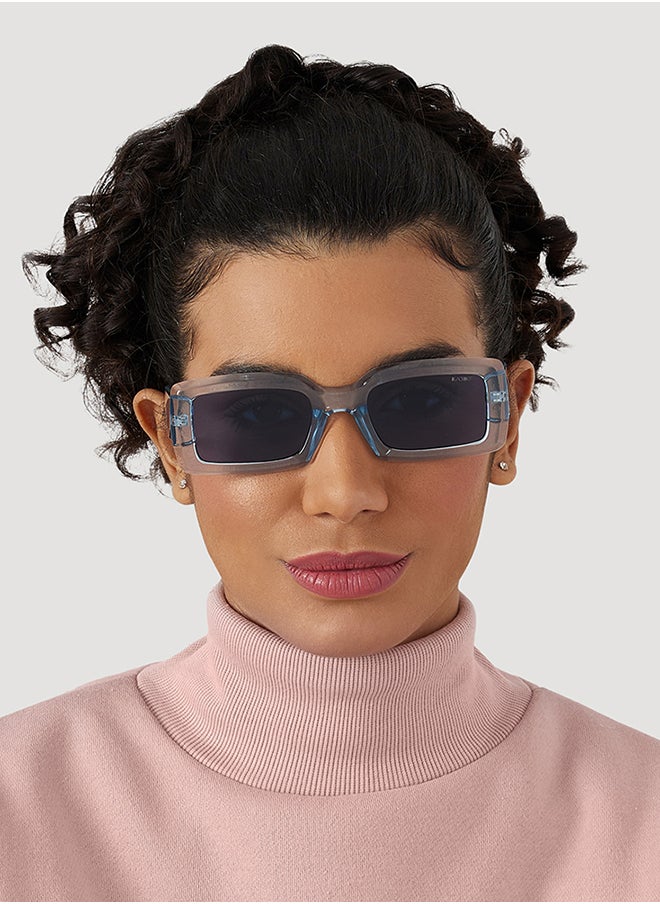 Blackout BlackOut ZEN Women's Rectangle Sunglasses with UV400 Protection - Blue  - Image 3