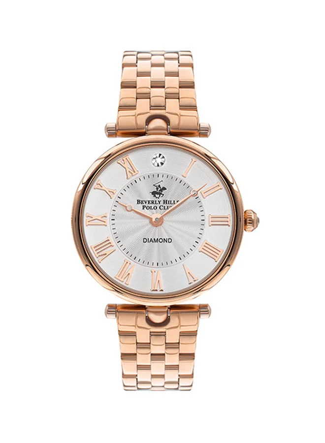 BEVERLY HILLS POLO CLUB Women's Analog Silver Dial Watch - BP3335X.430