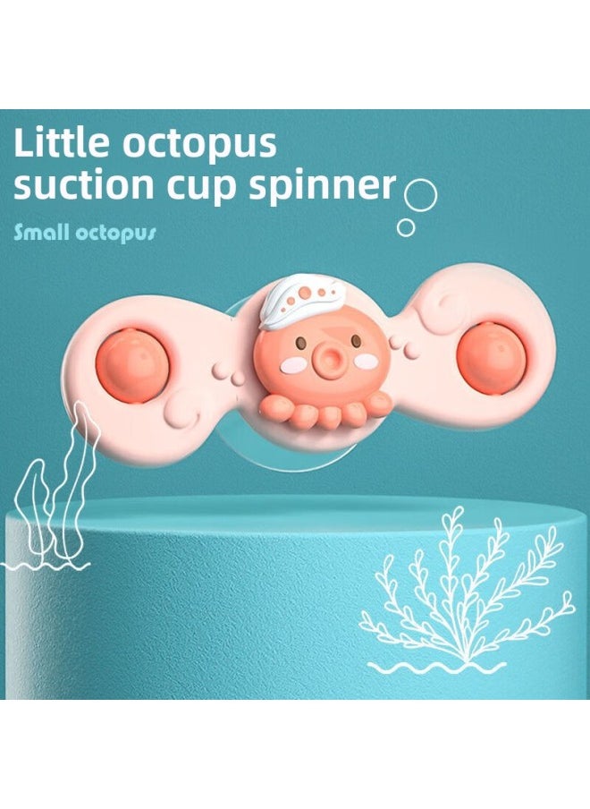 Children's Cartoon Baby Sucker Turning Music Baby Toy Rotating 0-6 Months Newborn 0-3 Years Old Gyro-Color:Little Octopus Little Sucker Spinning Fun With Rattle-Specification:No Specifications  - Image 2