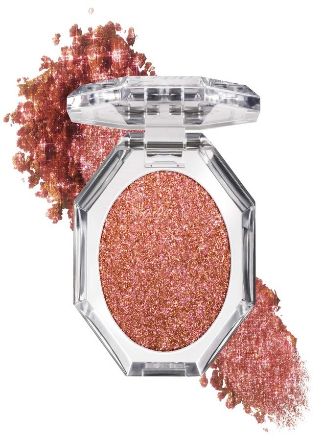 Too FacedCosmetics - TOO FACED Disco Crush High Shine Glitter Eye Shadow + Face Sparkle Heart Eyes - Shifting Warm Rose Gold Sparkle 1.5g - Image 1