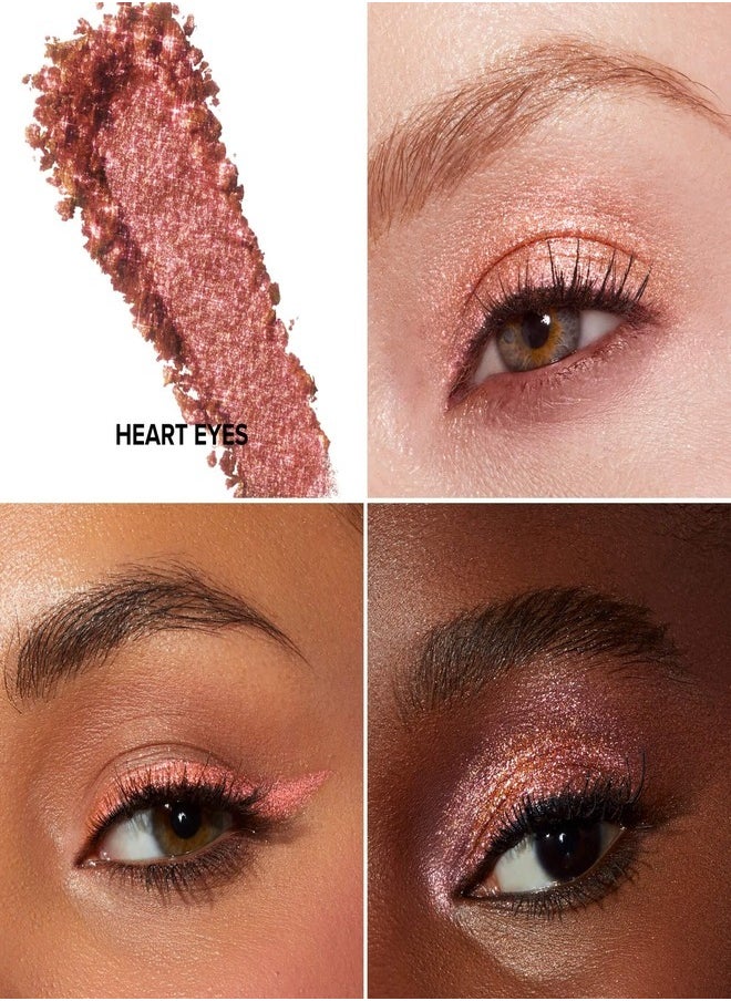 Too FacedCosmetics - TOO FACED Disco Crush High Shine Glitter Eye Shadow + Face Sparkle Heart Eyes - Shifting Warm Rose Gold Sparkle 1.5g - Image 1