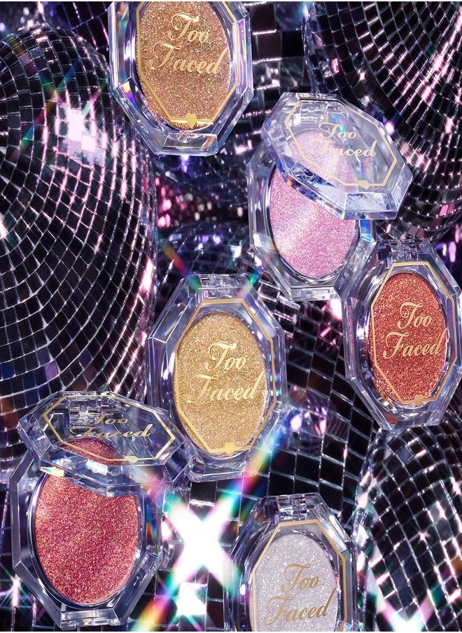 Too FacedCosmetics - TOO FACED Disco Crush High Shine Glitter Eye Shadow + Face Sparkle Heart Eyes - Shifting Warm Rose Gold Sparkle 1.5g - Image 1