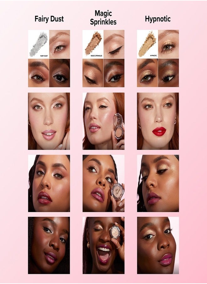 Too FacedCosmetics - TOO FACED Disco Crush High Shine Glitter Eye Shadow + Face Sparkle Heart Eyes - Shifting Warm Rose Gold Sparkle 1.5g - Image 1