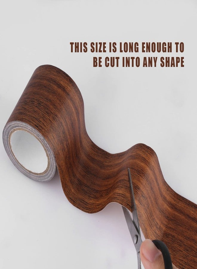 AIEX 1pc Wood Grain Repair Tape, 2.24x180inch Adhesive Wood Grain Repair Patch for Tables, Chairs, Baseboards, Doors (Dark Brown) - Image 3