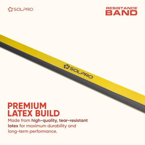 Solpro PowerFlex Core Resistance Band for Men & Women | Heavy-Duty Latex Band for Strength, Stretching, Mobility, Rehab | Ideal for Home Gym, Crossfit, Yoga, Full-Body Workouts (Yellow) - Image 3