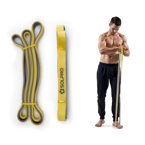 Solpro PowerFlex Core Resistance Band for Men & Women | Heavy-Duty Latex Band for Strength, Stretching, Mobility, Rehab | Ideal for Home Gym, Crossfit, Yoga, Full-Body Workouts (Yellow) - Image 1