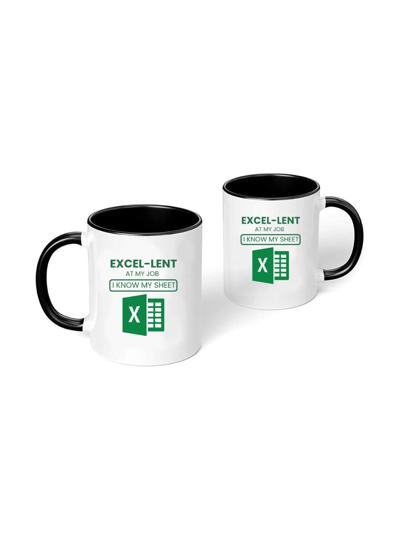 PRINTSHOP4ME Excel Cheat Sheet Printed Coffee Mug-Accountant Gift For Employees-Excel Mug-Group Excel Shortcut Coffee Mug-Birthday Gifts For Coworkers-Colleagues-Friends And Family  - Image 2