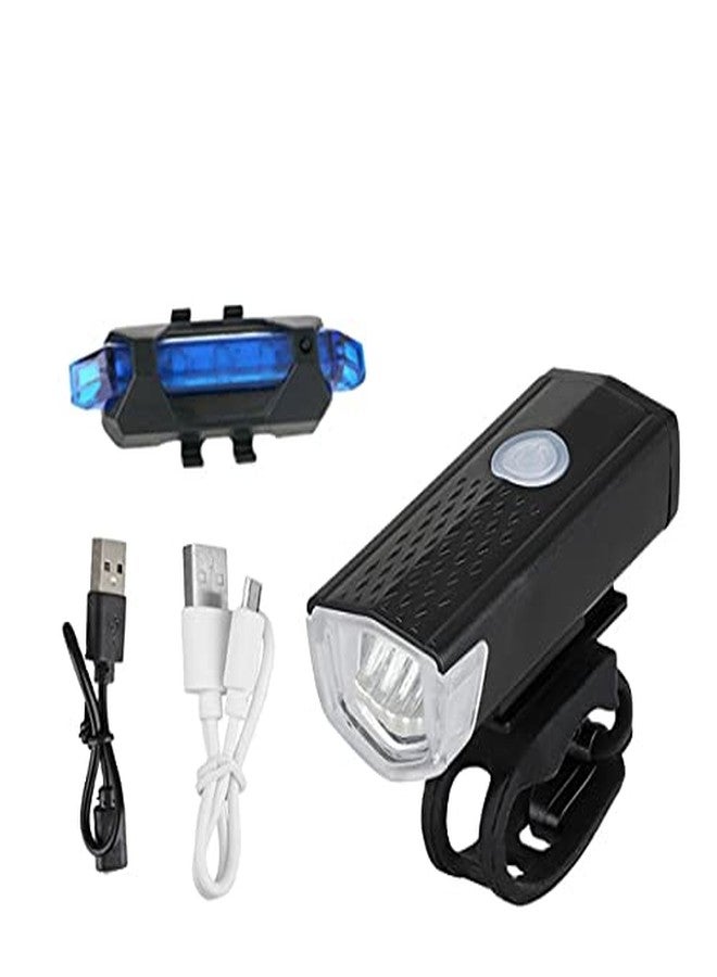 FASTPED®Bicycle Headlight and Tail Light USB Charging Waterproof Bicycle Light Set (Combo) - Image 1