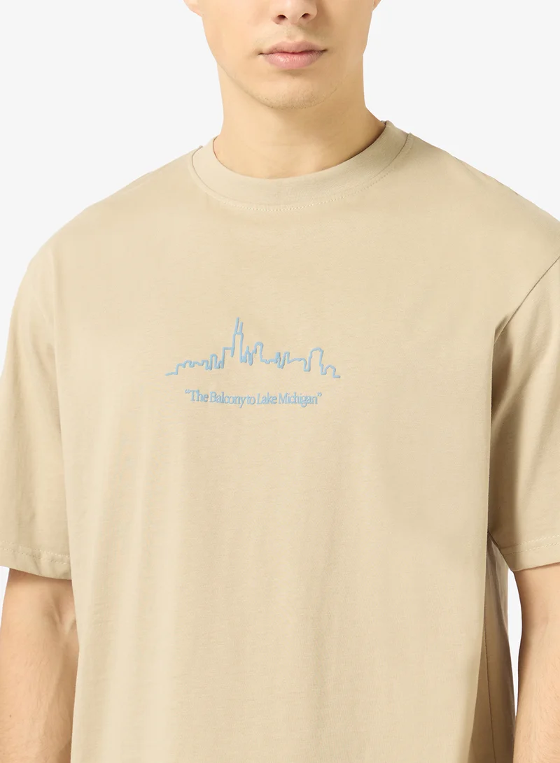 Ripples  Mens Drop Shoulder T-shirt for Men | Best Price UAE