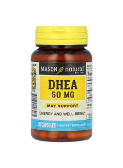 Mason Natural Mason Natural, DHEA, 50 mg, 30 Capsules  - Image 1