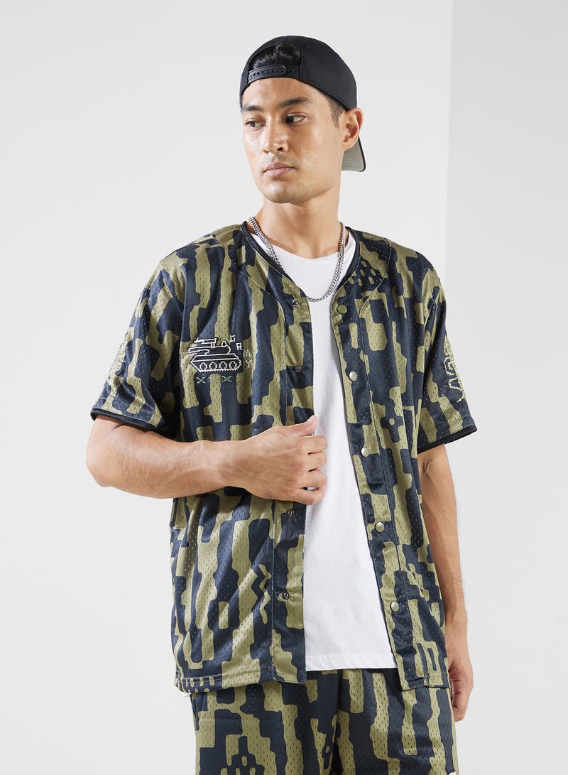 Grimey Lucky Dragon Mesh Baseball Jersey - Image 2