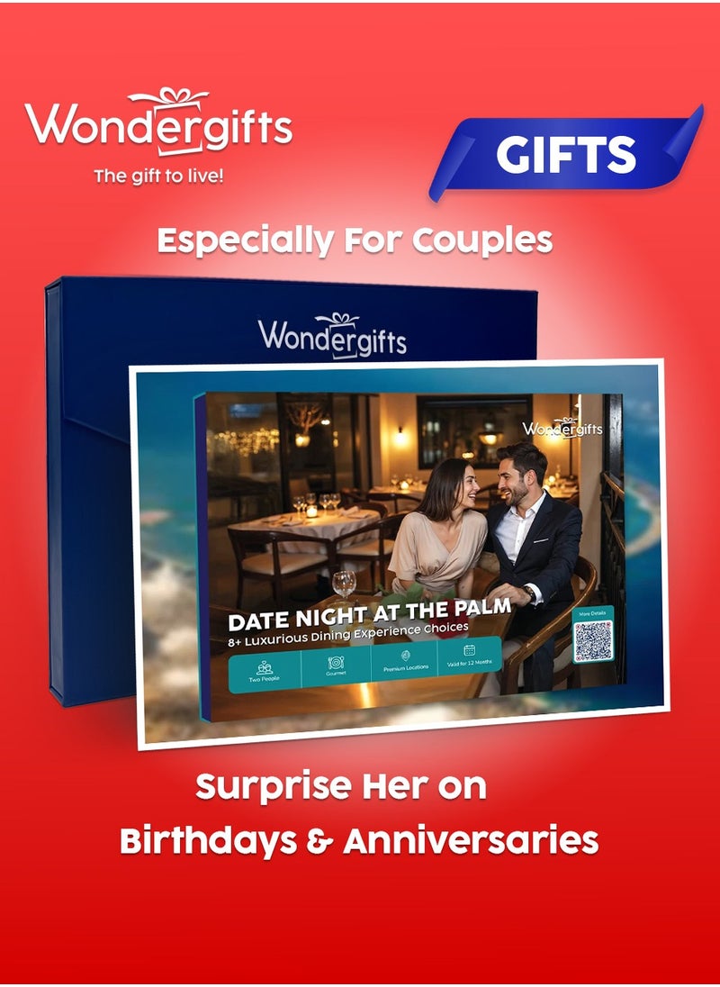 Wondergifts Date Night at The Palm Gift Box: 10+ Luxurious Dining Experience Choices for Two  - Image 1
