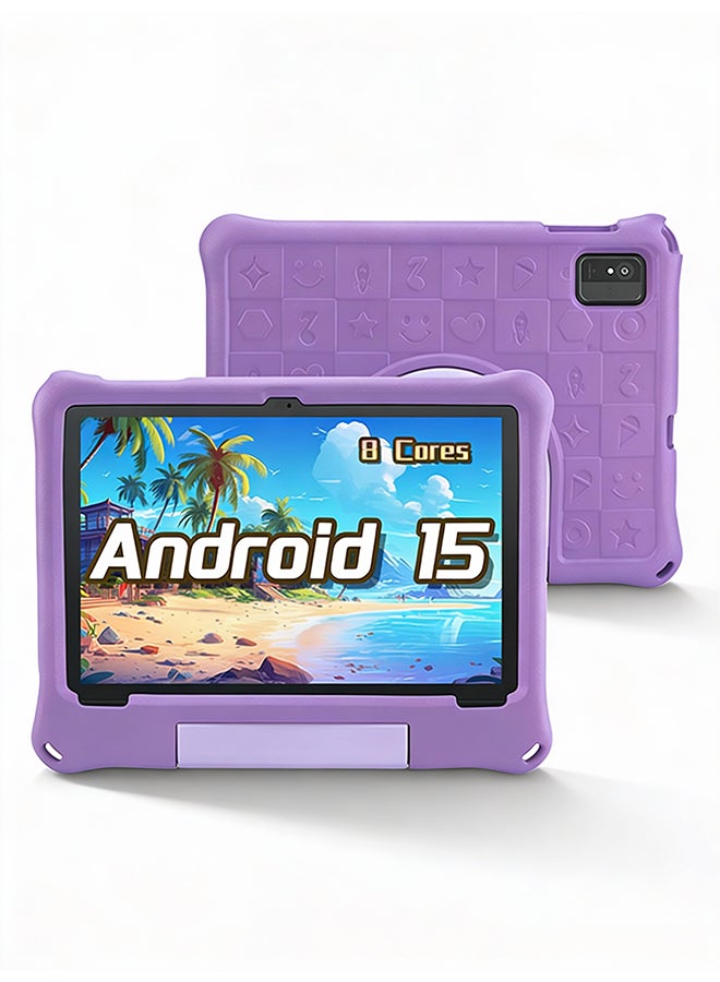 Teletab TL-5 Tablet for Kids 10.1-Inch 4GB RAM 64GB WiFi Silver with Purple Leather Cover | Pen | Earphones | Type-C Charger - Image 5