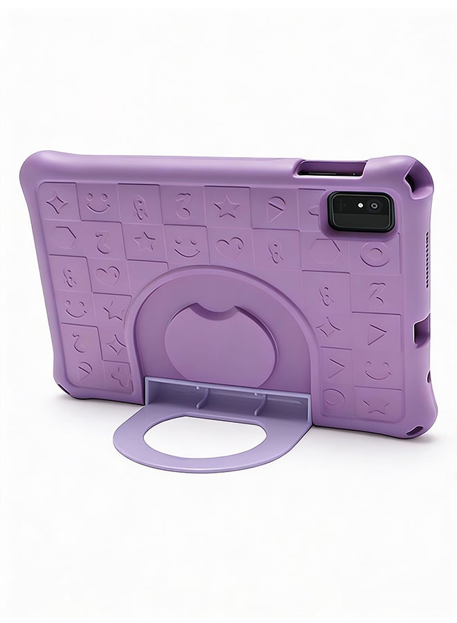 Teletab TL-5 Tablet for Kids 10.1-Inch 4GB RAM 64GB WiFi Silver with Purple Leather Cover | Pen | Wired earphones | Type-C Charger - Image 5