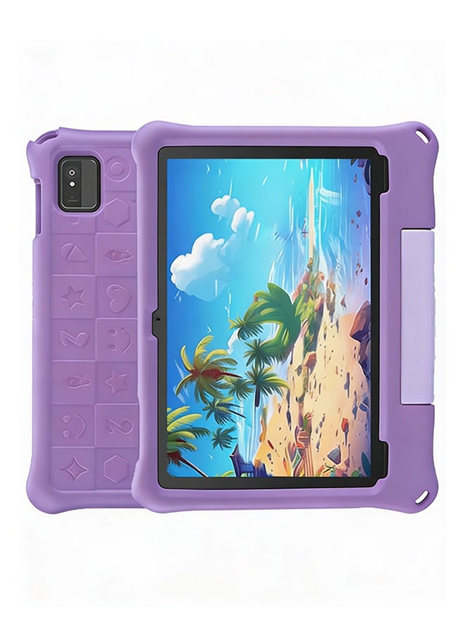 Teletab TL-5 Tablet for Kids 10.1-Inch 4GB RAM 64GB WiFi Silver with Purple Leather Cover | Pen | Earphones | Type-C Charger - Image 4