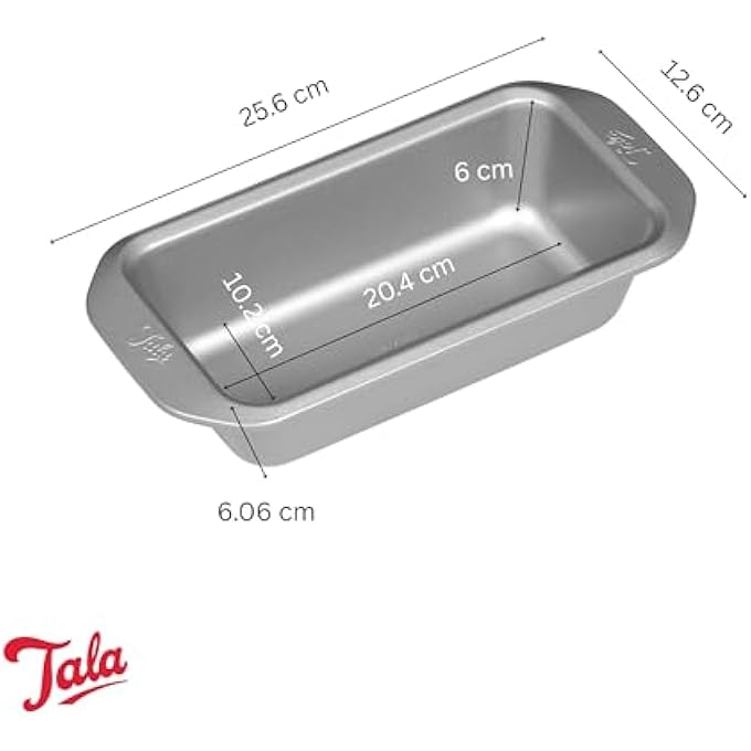 Tala Everyday 10A11602 Everyday Non Stick 1lb Loaf Pan Tin for Bread Steel Grey - Image 4