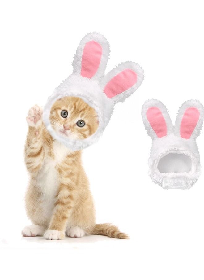 Neostyle Neostyle Cute Party Costume Headwear for Small Kitten White Rabbit  - Image 1