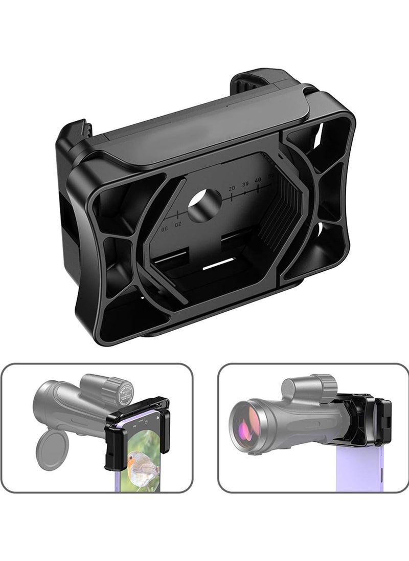 Cellphone Telescope Adapter | Phone Bracket - Telescope Adapter Mount, Compatible With Binocular, Monocular, Astronomical Telescope, Spotting Scope, Microscope