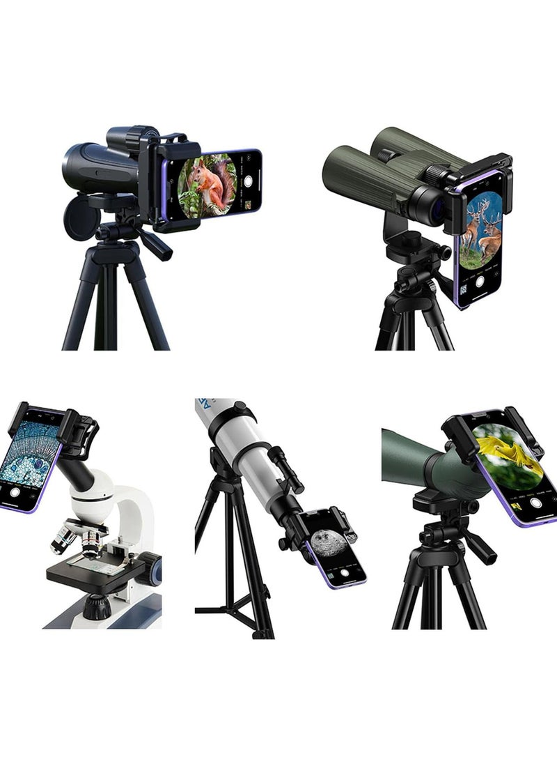 Cellphone Telescope Adapter | Phone Bracket - Telescope Adapter Mount, Compatible With Binocular, Monocular, Astronomical Telescope, Spotting Scope, Microscope