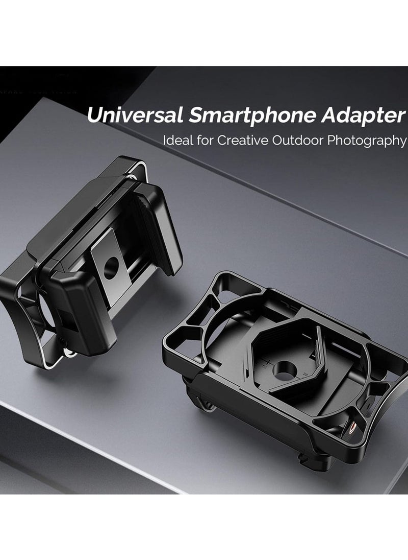 Cellphone Telescope Adapter | Phone Bracket - Telescope Adapter Mount, Compatible With Binocular, Monocular, Astronomical Telescope, Spotting Scope, Microscope