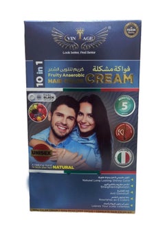 Vintage Hair Coloring Cream 10 in 1 Fruity Black  - Image 2
