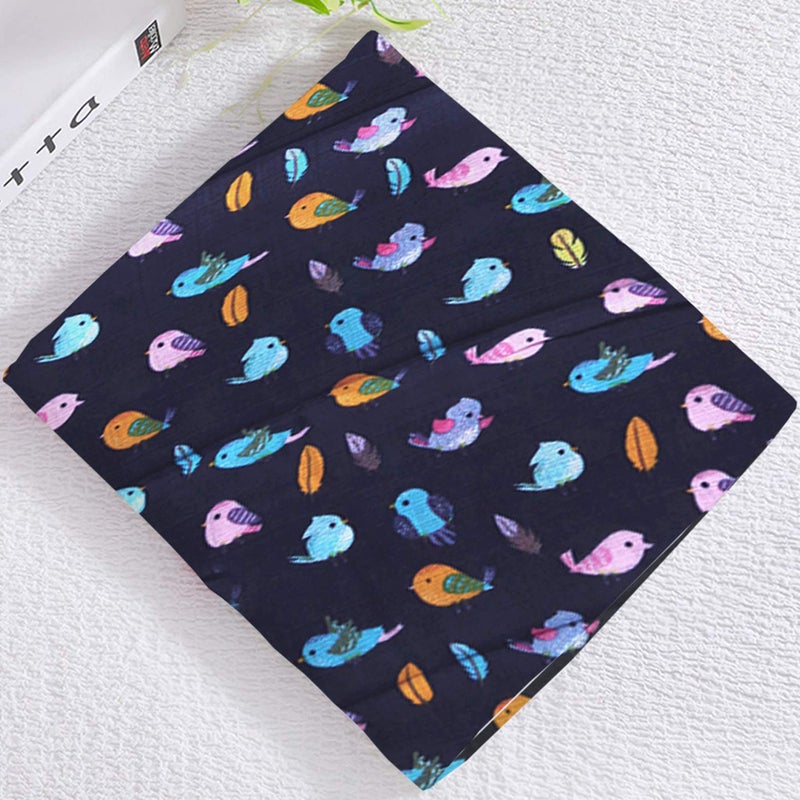 POLKA TOTS 100% Organic Muslin Cotton Soft Swaddle For New Born Infants Baby Kids - Large Size (Up To 6 Months, Bird), Multicolor - Image 2