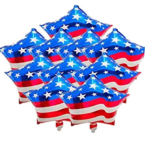 BinaryABC Fourth of July Balloons4th of July BalloonsAmerican Flag Balloon Patriotic Party Balloon Independence Day Labor Day Decoration10pcs 18inch style 1 - Image 1